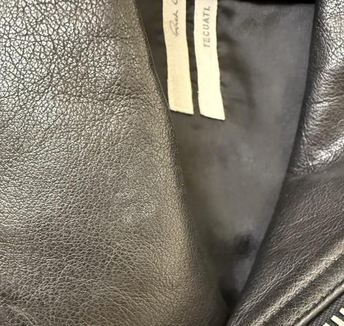 Rick Owens Tecuatl Dracubiker Leather Motorcycle Jacket Sz 42 Designer Edgy Punk - Picture 22 of 24