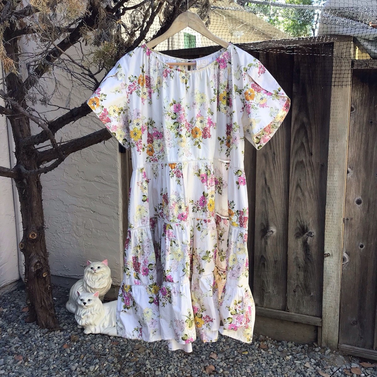 johnny was boho dress Jade Magnolia tiered women’s medium beige floral chic Size:EU 38.5/US 8 The Janie Favorite Cap import:013026 Country style bridesmaid dresses!