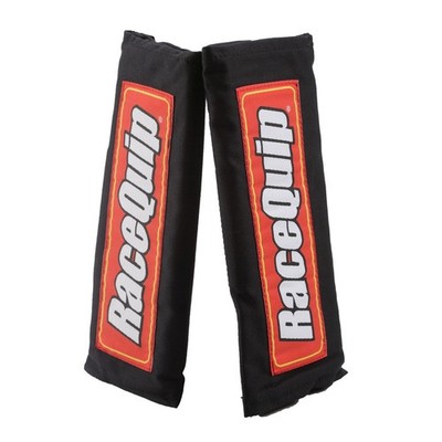 Racequip Seat Belt Shoulder Pad 767001; Harness Pads Black, 3 in., Pyrovatex