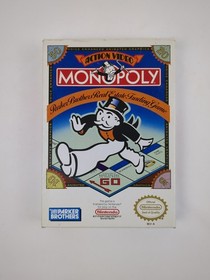 Monopoly (Nintendo Entertainment System NES) Works Complete In Box Manual Game 