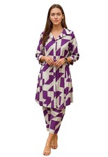 Regular Women's Cotton Blend Floral with Pant Kurta Ethnic Set