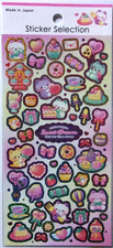 GAIA Sweet Dream Animal Sweets Hologram Film Sticker Sheet Made in Japan