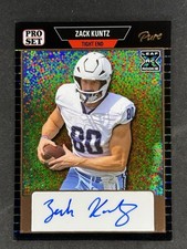 Zack Kuntz 2023 Pro Set Pure - Platinum Clear Black Speckle /4 Auto #PSA-ZK1