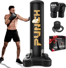 Freestanding Punching Bag for Adults, Heavy Boxing Bag with Stand Kickboxing Bag