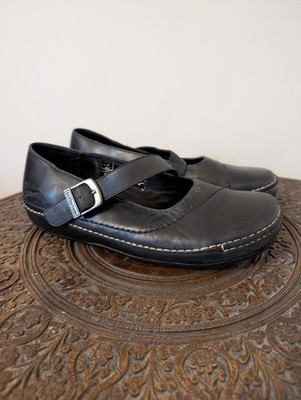 Dr Martens 3A74 Mary Jane schwarze flache Leder Slipper EU37 UK4 sehr guter Zustand