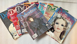 Vintage Dollmaking Crafts & Designs Magazine Lot 1994-1996 w/ UNUSED Patterns