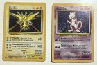 Vintage Pokémon Card Bundle – Base Set Holos (Mewtwo & Zapdos) + 40 Cards