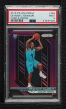 2018-19 Panini Prizm Purple Prizm 21/75 Devonte' Graham #288 PSA 9 MINT 05bh