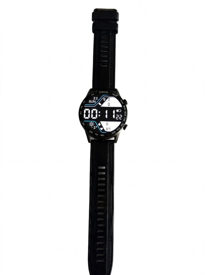 Sekonda Active Watch 1909 45mm Black with Black Silicone band. Used In Box., photo 3 of 5