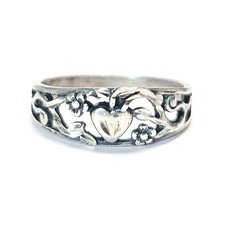 Wheeler Manufacturing Co. Sterling Silver Ring, Size 11.25, 5/16" Wide