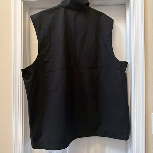 NWT Trimark Men XL Softshell Vest Black G.H. Charity Golf  Full Zip EST 1992 image 6