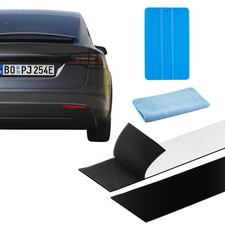 2 Paar Klett Kennzeichenhalter, Kennzeichen Klett für Auto, Selbstklebend Wet...