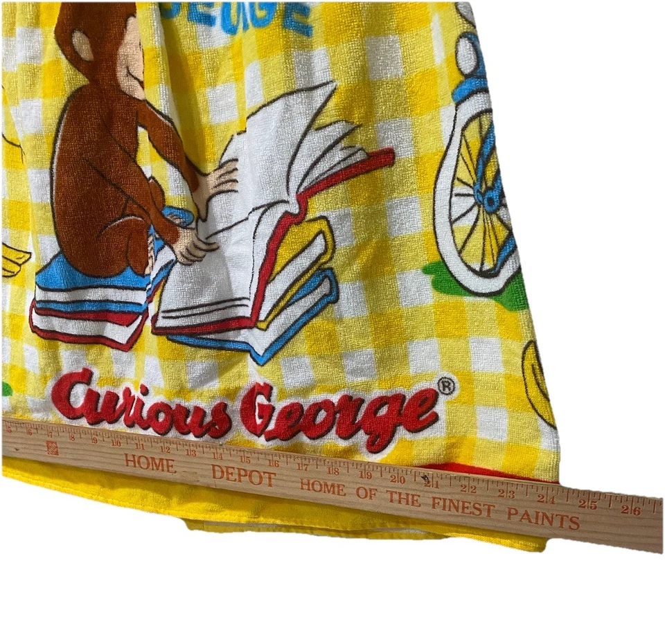 Curious George Toalha de Praia Body Wrap Cobertura Chuveiro Piscina Macaco Bonito 60×120cm Novo com etiquetas - Imagem 4 de 4