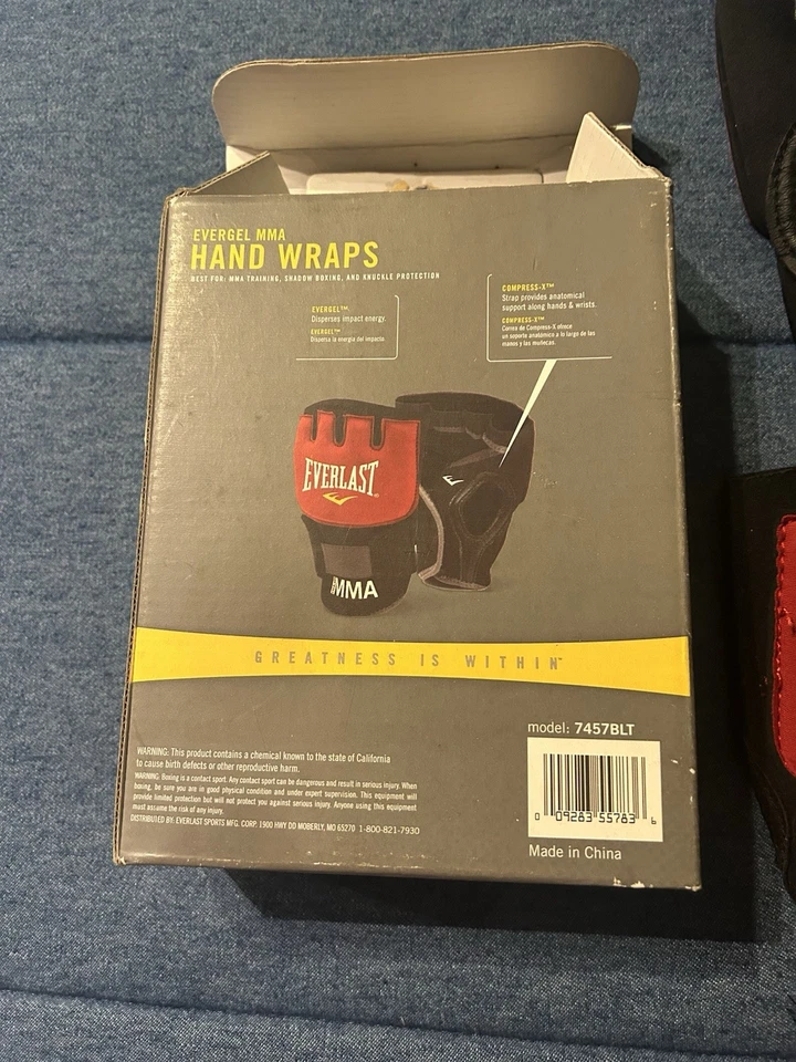 Everlast MMA EverGel Hand Glove Wraps Large/xlarge - Image 2 of 4