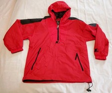 VTG 90s Y2K Starter Red 1/2 Zip Windbreaker Track Warm Up Hooded Jacket Mens L