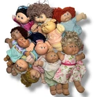 Lot Of 11 Cabbage Patch Kids Dolls With Vintage Clothes
