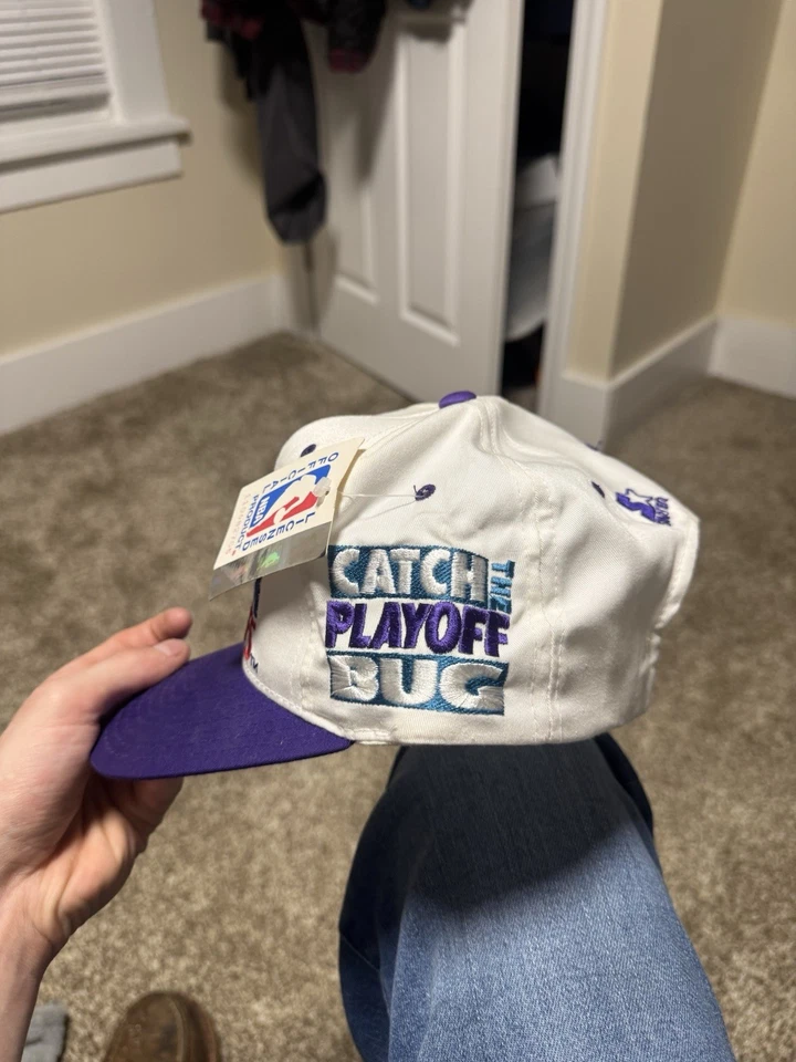De colección Charlotte Hornets 1995 NBA Playoffs Starter Brand Snapback Nuevo Foto 4 de 4