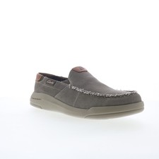 Image of Clarks Driftlite Step 2616941 Mens Gray Loafers & Slip Ons Casual Shoes