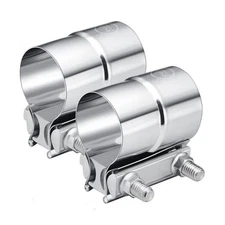  Exhaust Clamp,Lap Joint Band Clamp Stainless Steel (2) 2.25 inch