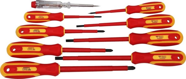 Brilliant Tools Vde Schraubendreher-Satz, 9-Tlg, Schlitz Und Ph Phillips-image