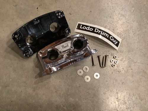 Pearl Bass 2-hole Drum Mount Bracket CHROME 7/8 post #KS3