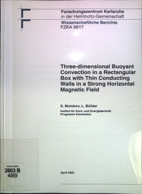 Three-dimensional Buoyant Convection in a Rectangular Box with Thin Conducting W