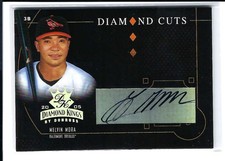 MELVIN MORA 2005 Diamond Kings Diamond Cuts Auto Autograph DC32 Orioles 18/50