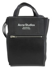 Acne Studios Baker Out 2WAY Shoulder Tote Medium Black 6612 Authentic Women