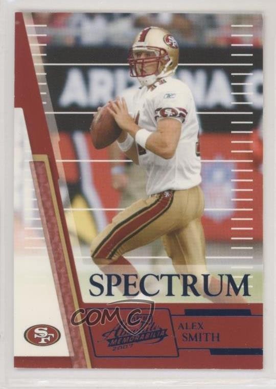 2007 Playoff Absolute Memorabilia Spectrum Blue 30/250 Alex Smith #70 1b9b
