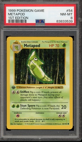Metapod — Base Set (1st Edition,Shadowless)