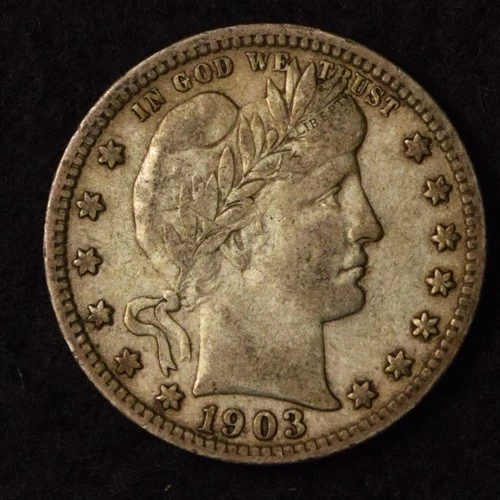 1903-S 25C BARBER SILVER QUARTER SAN FRANCISCO MINT US COIN