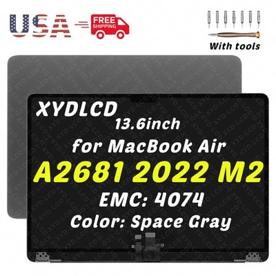 OEM for MacBook Air 13.6'' A2681 2022 M2 EMC 4074 LCD Screen Assembly Replacement