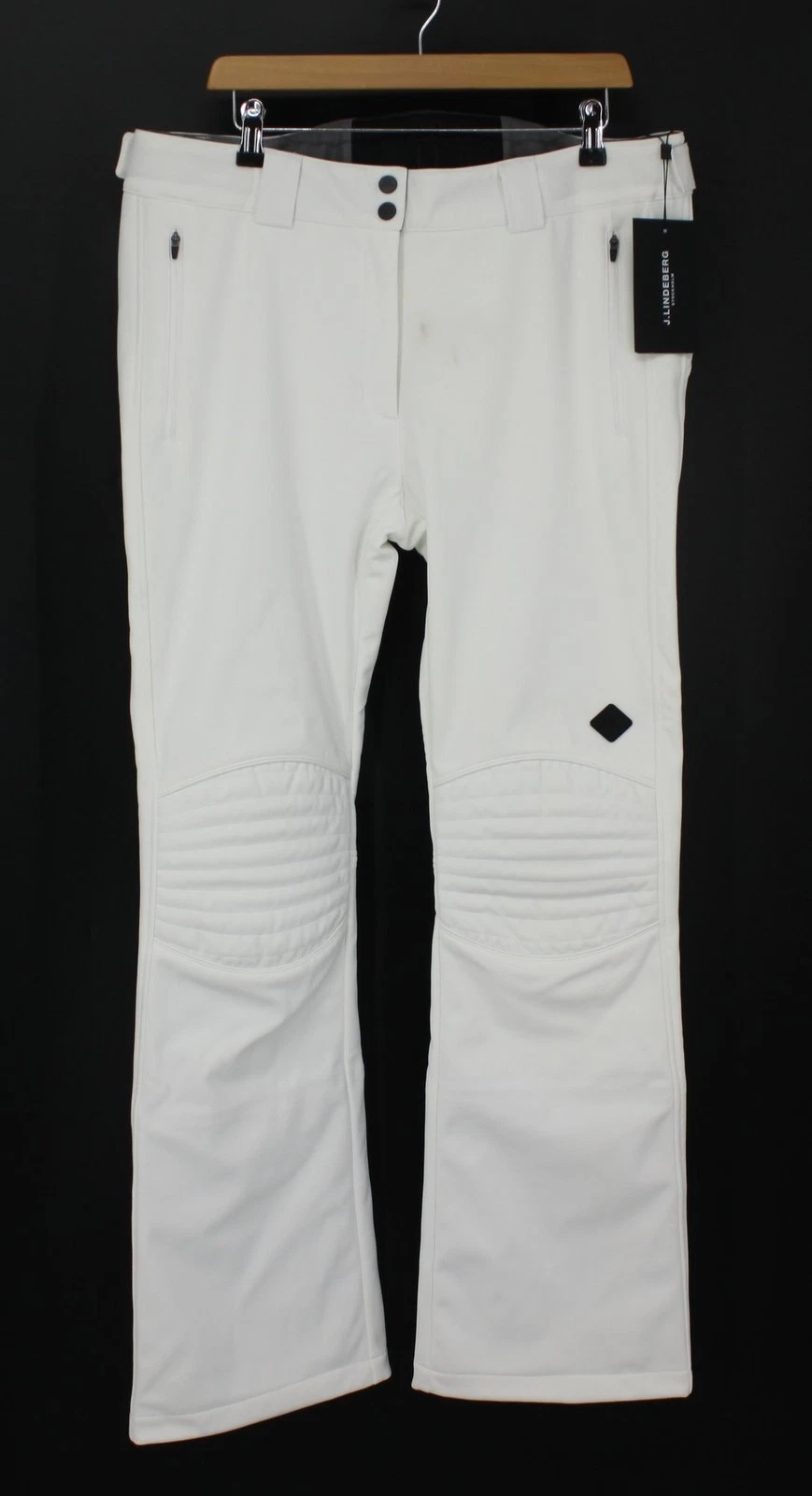 J.LINDEBERG WOMENS STANFORD SOFTSHELL PANTS SKI TROUSERS XL WHITE RRP £300 IB