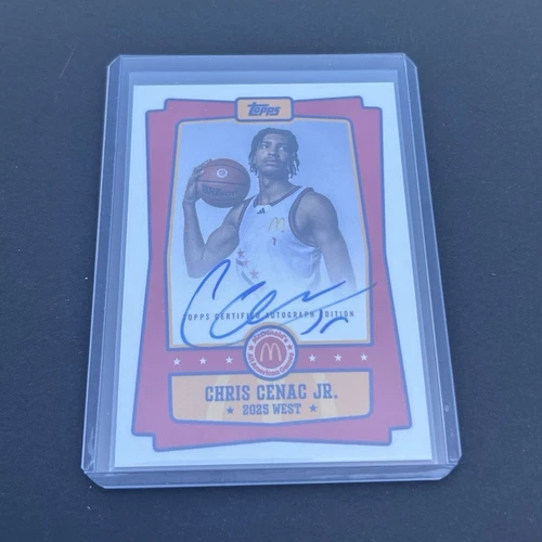 Topps 2025 Chrome McDonald's All American Chris Cenac Jr. EA-CC Auto NCAA.  MINT