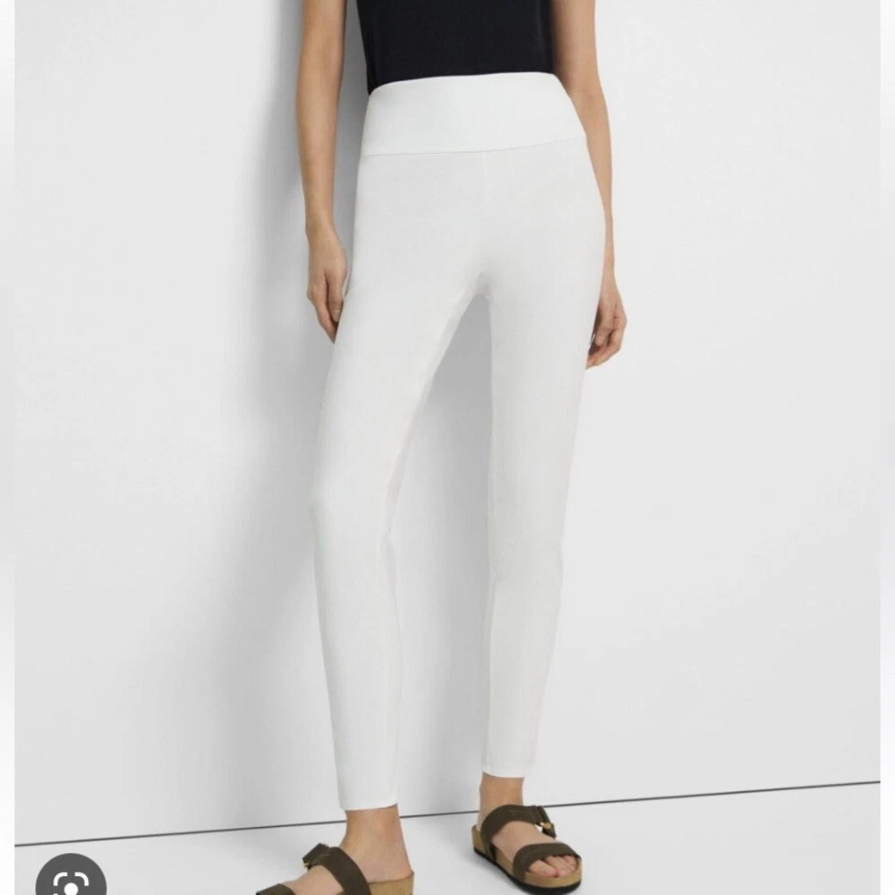 Theory Yoke Legging in Stretch Cotton | Size M