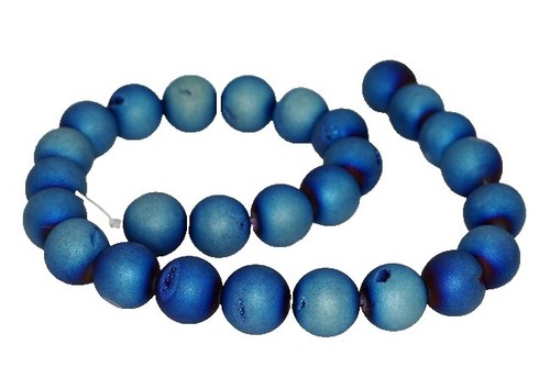 Perles De Paracorde En Titane - Bleu/Brun - 23x13mm - Pour Couteau, Lanière - Neuves