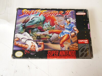 Street Fighter 2 Turbo  (SNES, 1992) Super Nintendo Game CIB Complete In Box