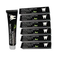 FLUORIDE FREE Natural Bamboo Charcoal Mint TOOTHPASTE Oral Care, Teeth Whitening