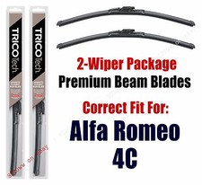 Wipers 2pk Beam Wiper Blades fits 2015+ Alfa Romeo 4C - 19220x2