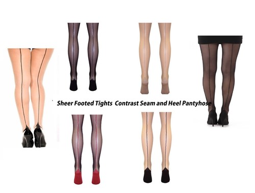 Sheer Tights Plus Size Cuban Heel 