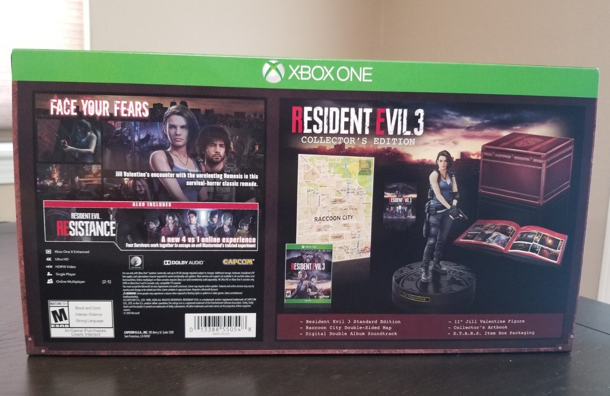 Resident Evil 3 Remake Collector's Edition | EMPTY Box and Sleeve