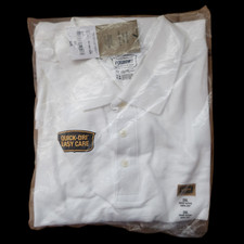 The Foundry Supply Co. Polo Shirt Short Sleeve Quick Dri White Mens 2XL