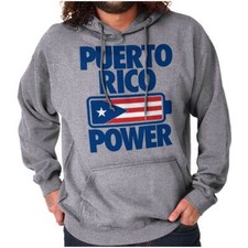 Puerto Rico Boricua Strong State Pride Flag Hoodie Hooded Sweatshirt Men Women