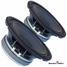 Pair Faital PRO 6FE200 6.5" Voice Midrange Woofer Speaker 4 ohm 260W 95dB 1.5VC