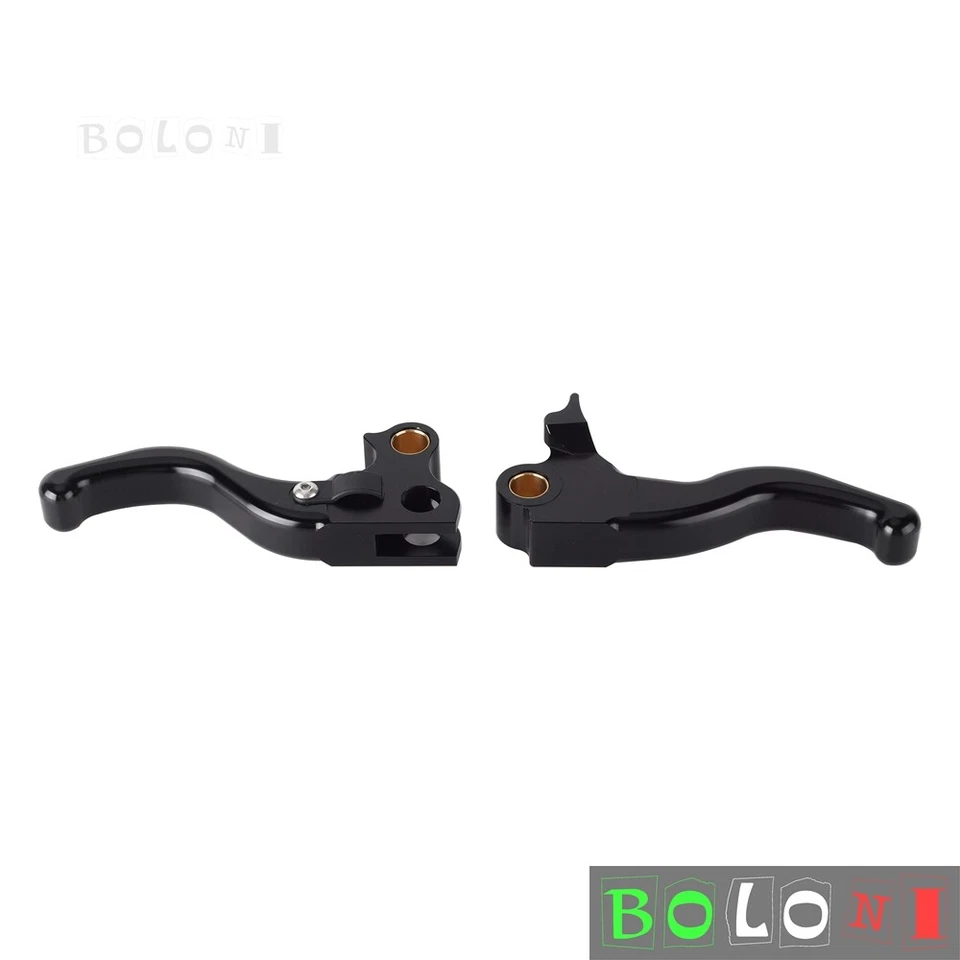 Palancas de freno de mano cortas de 2 dedos para Harley Touring Glide Road King 1996-2007 Foto 3 de 4