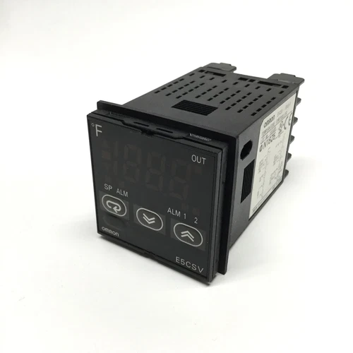 Omron E5CSV-R1G-F Temperature Controller, 100-240VAC, Thermistor In, Relay Out