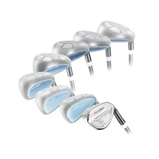 PowerBilt Golf Women's EX-550 Hybrid Iron Set (4-PW, SW) Right Graphite Ladies