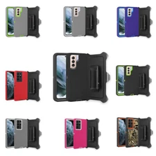 For SAMSUNG GALAXY S25/S25+/S25 Ultra Defender Heavy Duty Belt Clip Cover Case