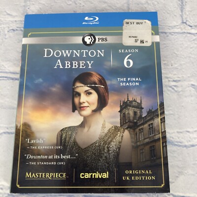 Masterpiece Classic: Downton Abbey Season 6 (3-Blu-ray, 2016, PBS) New Sealed