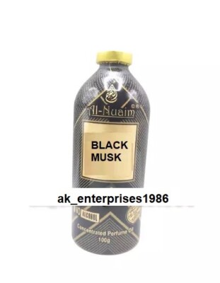 Exclusive BLACK MUSK Natural Attar Oil Al Nuaim Fragrance Perfume Long  Lasting